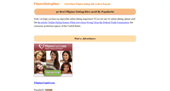Desktop Screenshot of filipinodatingsites.com