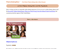 Tablet Screenshot of filipinodatingsites.com
